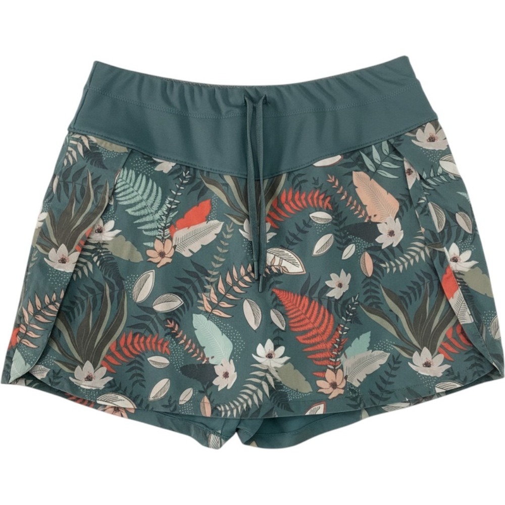 Quechua Women's S Floral Hiking Skort Built-In Shorts Drawstring Outdoor